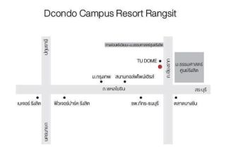 ปล่อยเช่า D-Condo Campus Resort Rangsit (โครงการแสนสิริ) ? 30 ตร.ม. เฟส 1 ตึก C ชั้น 6